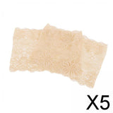 Maxbell 5xElastic Lace Thigh Bands Anti Chafing Leg Anti-Chafe Sleeve Skin L
