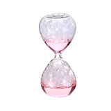 Maxbell 2xBubble Singing Hourglass Handmade Sand Timer Birthday Present for Lover Kids pink