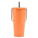 Maxbell Stainless Steel Insulated Cup Practical Tea Coffee Mug for Travel Office Bar Orange