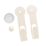 Maxbell Pot Lid Rack Wall Mounted Pan Lid Holder for Cupboard Door Home Cabinet Door beige