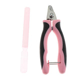 Maxbell Maxbell Pet Dog and Cat Grooming Clipper with File Non Slip Handle Pink