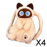 Maxbell 4xCute Plush Animal Cat Backpack Fashion Schoolbag for Adults Teens College