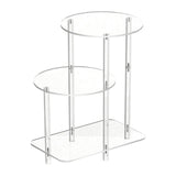 Maxbell Acrylic Display Risers Gifts Acrylic Side Table for Living Room Home Round
