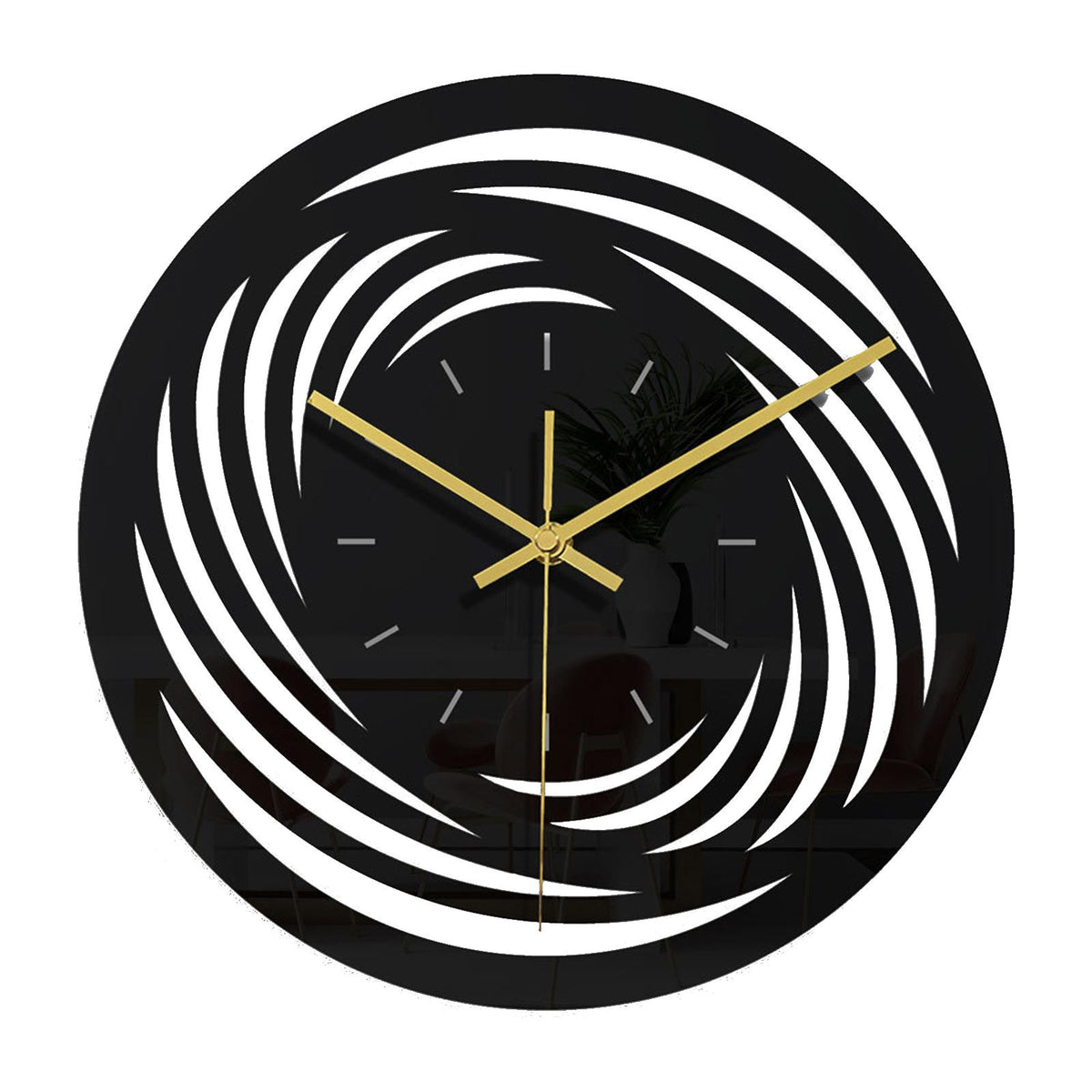 Maxbell Maxbell Minimalist Wall Clock Battery Operated Bedroom Art Design Silent Clocks B