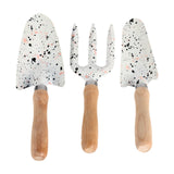 Maxbell 3 Pieces Mini Garden Tools Anti Rust with Shovels and Rake for Potted Plants
