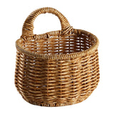 Maxbell Wall Hanging Baskets Farmhouse Bathroom Home Woven Wall Basket Bin Washable 13cmx13cm