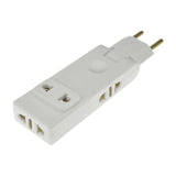 to US Plug Adapter Accessory Converter Socket for Home Living Room Office White