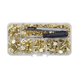 Maxbell Rivet Box Set Steel Rivets for Leather Goods Crafting