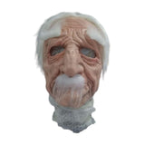 Maxbell Realistic Old Men Mask Headgear Full Head Mask for Halloween Party Carnivals style E