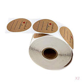 Maxbell 1000x Decorative Homemade with Love Paper Sticker Roll Tags Gift Packaging