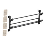 Maxbell Foldable Wall Mounted Shoe Rack Shoe Holder Shelf for Entryway Bathroom Door 65cm