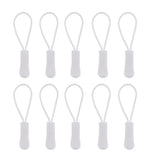 Maxbell 10Pcs Plastic Zipper Pull Cord Zip Puller Slider for Clothes Bags White - Aladdin Shoppers