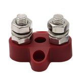Maxbell Red & Black Junction Block Power Post Set Insulated Terminal Stud M8