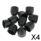 Maxbell 4x10pcs/set M10 Black Dome Bolt Nut Protection Caps Cover Hexagon Screws