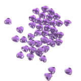 Maxbell 6x500x 8mm Heart Rhinestone Flatback Embellishment Wedding Decor Purple
