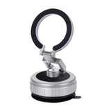 Maxbell Vacuum Magnetic Phone Holder Suction Cup Phone Mount for Fitness Mirror Silvery