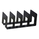 Maxbell Acrylic Bookends Space Saving Book Stand for Countertop Bookshelf Study Room Black