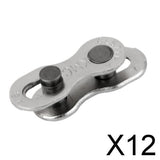 Maxbell 12x1Pair Bicycle Bike Chain Connector 6-7-8 Speed Quick Master Link Joint Chain 6 7 8 Speed