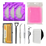 Maxbell Maxbell 8 in 1 Professional Beginner Grafting Eye Lash Eyelash Extensions Set Pink