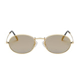 Maxbell Round Frame Women Men Mirror Sunglasses Eyewear Shades Eye Glasses Gold Frame Gold Lens - Aladdin Shoppers
