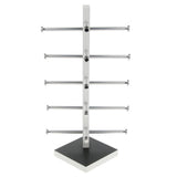 Maxbell Maxbell 5 Layers Wood Sunglasses Display Stand Eyeglasses Shelves Black Wood Color