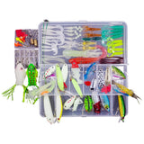 Maxbell Maxbell Fishing Lures Kit Freshwater Saltwater Worms Crankbait Tackle 155pcs Set 2