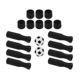 Maxbell Foosball Handles Mini Table Football Game Practical Octagonal Black End Caps
