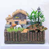 Maxbell Resin Grass House Flower Bed Succulent Pot Planter Bonsai Box Plant Bed - Aladdin Shoppers