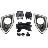 Light-emitting diode (Light-emitting diode) Fog Light Assembly, Clear Lens, 2015-2018 Ford Border, Clear/Yellow White Halogen Set