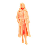 1:64 Model People Figure Scenes Realistic Tiny People for Decoration Diorama Windbreaker Woman