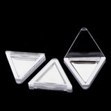 Maxbell Maxbell 3pcs Triangle Empty Makeup Eyeshadow Palette DIY Blush Lip Gloss Powder Case