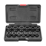 Maxbell 13x Socket Tool Repairing Tools Portable Drive Impact Bolt Nut Extractor Set