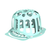 Maxbell Hat Washer Lightweight Home Use Double Layer Traveling Ball Cap Washing Cage blue