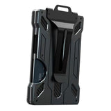 Maxbell 6xAluminum Alloy Slim Wallet Credit Card Holder Case Money Clip for Men Black