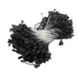 Maxbell A Bundle of 320 Pcs Artificial Matte Double Heads Flower Rose Black