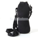 Maxbell 750ML Water Bottle Carrier Insulated Cover Case Bag Pouch Shoulder Black