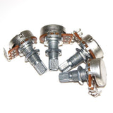 Maxbell 12Pcs A10K/20K/100K Ohms Audio Taper Potentiometer Logarithmic Pot Split Shaft