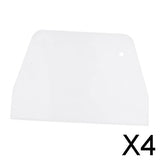 Maxbell 4xCake Decorating Scraper Smoother Ice Icing Ice-cream Cutter Baking Tool
