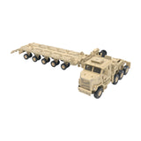 Maxbell 1/72 Scale Tractor Trailer Model Craft Truck Toy for Gift Display Collection brown