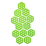 Maxbell 12Pcs Hexagon Surfboard Traction Pads for Grip Surf Surf Boards Skimboarding green