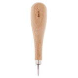 Maxbell 3pcs Wood Sewing Stitching Awl + Leather Edge Slicker for Leather Crafts