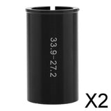 Maxbell 2xBicycle Seat Post Shim Tube Sleeve Adapter Size Reducer 15 Size 27.2 to 33.9