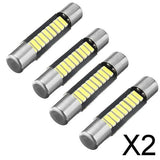 Maxbell 2x4 Pieces 29mm Festoon Crew Cut 4014 9SMD Cold White Dome Interior Light Bulb