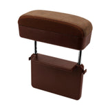 Car Armrest Storage Box Console Storage Case Easy Installation Wrist Support Brown