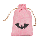 Maxbell Halloween Burlap Gift Bags with Drawstring for Wedding Birthday Thanksgiving Style B