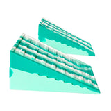 Maxbell 2Pcs Squat Wedge Block Slant Board Calf Stretching for Pilates Indoor Sports Green