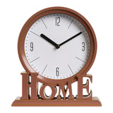 Maxbell Maxbell Vintage Style Desk Clock Office Mantel Non Ticking for Loft Decors Dorm Home Brown