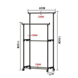Maxbell Garment Rack Clothing Storage for Drying Clothes Floor Standing Clothes Rack