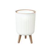 Maxbell Garbage Can Practical Minimalist 8L Lidded Trash Can for Office Home Bedroom