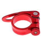 Maxbell SeatPost Clamp Tube Clip Quick Release Mountain Road Bike Part 31.8mm Red - Aladdin Shoppers